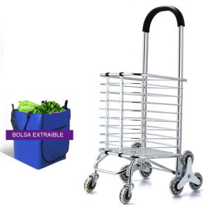 CARRITO COMPRAS PARA ESCALERAS 8 RUEDAS