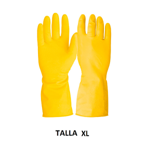 GUANTES LATEX AMARILLOS XL
