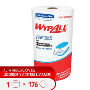 WYPALL*  X60 INDU 4 Rollos x 176años Blanco REF.  30206177 - 30242870