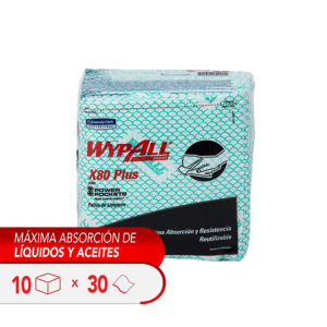 WYPALL*  X80  VERDE POWER POCKETS  (10 paquetes-caja  30 paños-paquete  Med. 33 5 x 35 5 cm ) SKU 30228281 - 30243106