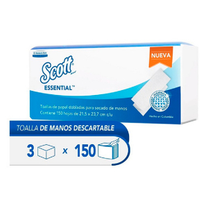 TOALLA MULTIFOLD SCOTT® AIRFLEX  25 x 150 en Z Blanca-  SKU. 30228392
