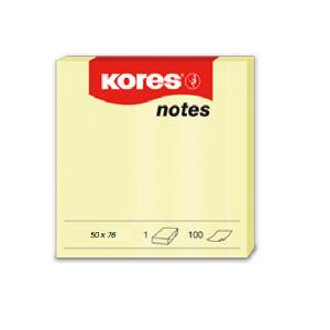 NOTAS POST-IT AMARILLO 654 75*75 MM KORES REF. KI6044 (3