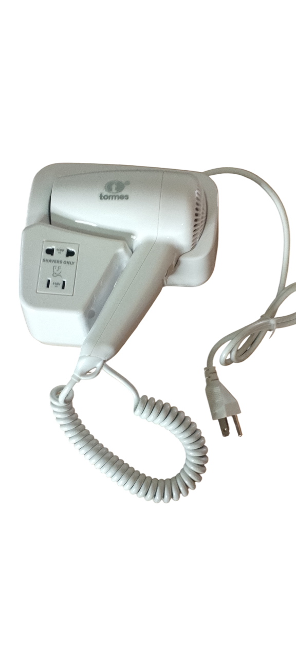 Secador de Pelo ABS BLANCO Voltage: 110V-220V Input Power:1200W Frequency: 50Hz