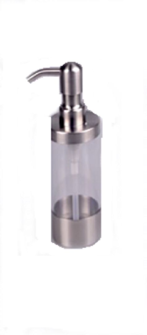 DISPENSADOR JABON LIQUIDO  ACERO PLASTICO 300cc  *TORMES