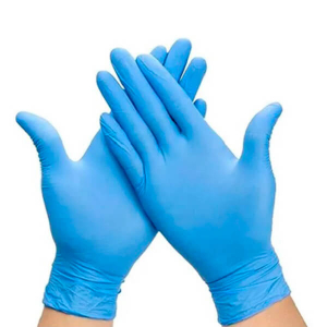 GUANTE DE NITRILO AZUL  M  1*10*100