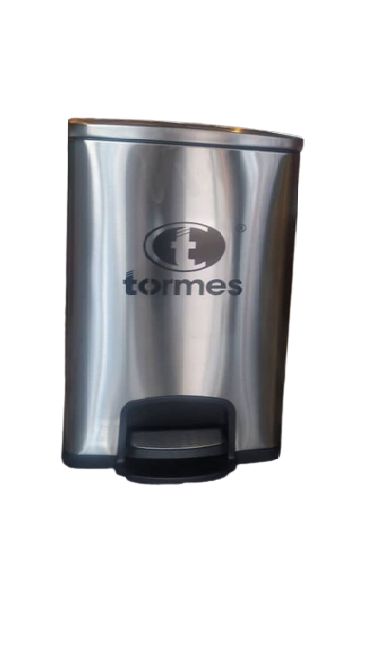 PAPELERA  C-TAPA ACERO RECTANGULAR INOX 20 Lits *TORMES