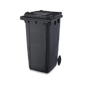 CONTENEDOR DE BASURA NEGRO C-RUEDAS 120 Lits *TORMES