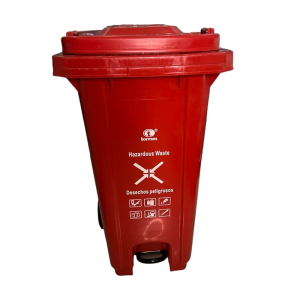 CONTENEDOR DE BASURA ROJO C-RUEDAS 240 Lits *TORMES
