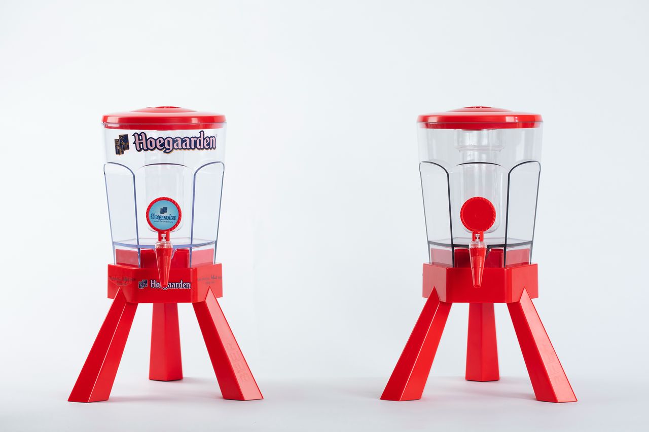 DISPENSADOR BEBIDAS  3 Lts / 1 GRIFOS/LUZ LED/TUBO HIELO Ref. A221