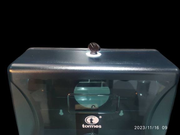 DISPENSADOR TOALLA MULTIFOLD  ABS NEGRO *TORMES NEW