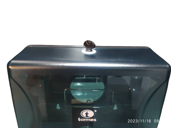 DISPENSADOR TOALLA MULTIFOLD  ABS NEGRO *TORMES NEW