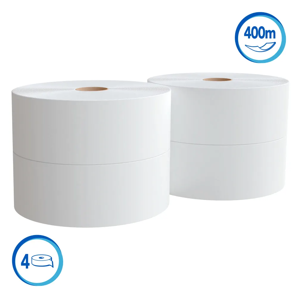 Papel Higiénico Jumbo SCOTT® ESSENTIAL 1x4  400 mts Blanco 1 H SKU-30226519