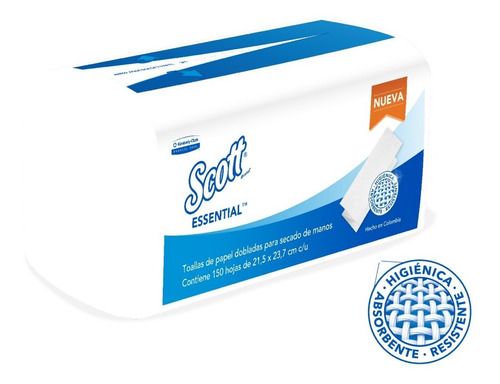 TOALLA MULTIFOLD SCOTT® AIRFLEX  BAG 25 x 150 en Z Blanca-  SKU. 30240602