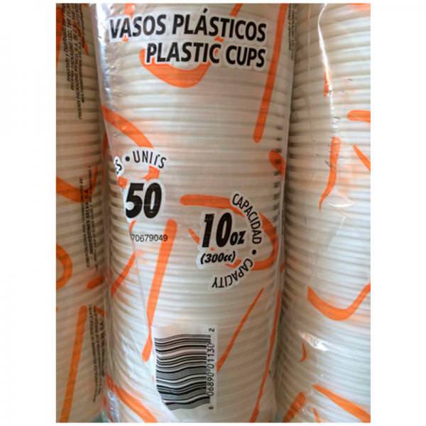 VASOS PLASTICOS FAVEP 107PP (20x50) 10 ONZ