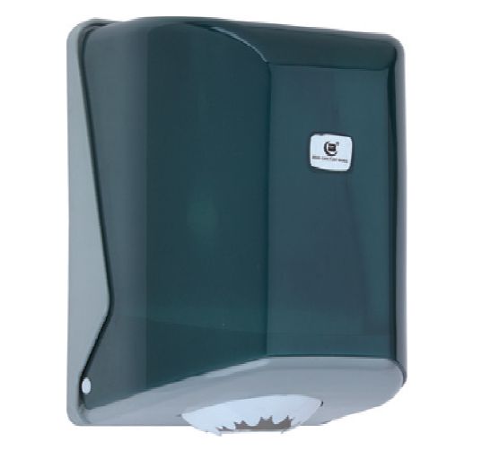 DISPENSADOR TOALLA ROLLO ESPIRAL NEGRO TRANSLUCIDO *TORMES