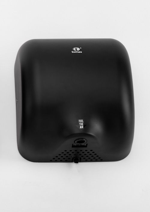 Secador de Manos Metal  BLACK de Sensor.  Voltage:110V Input Power:1800W Frequency: 50Hz